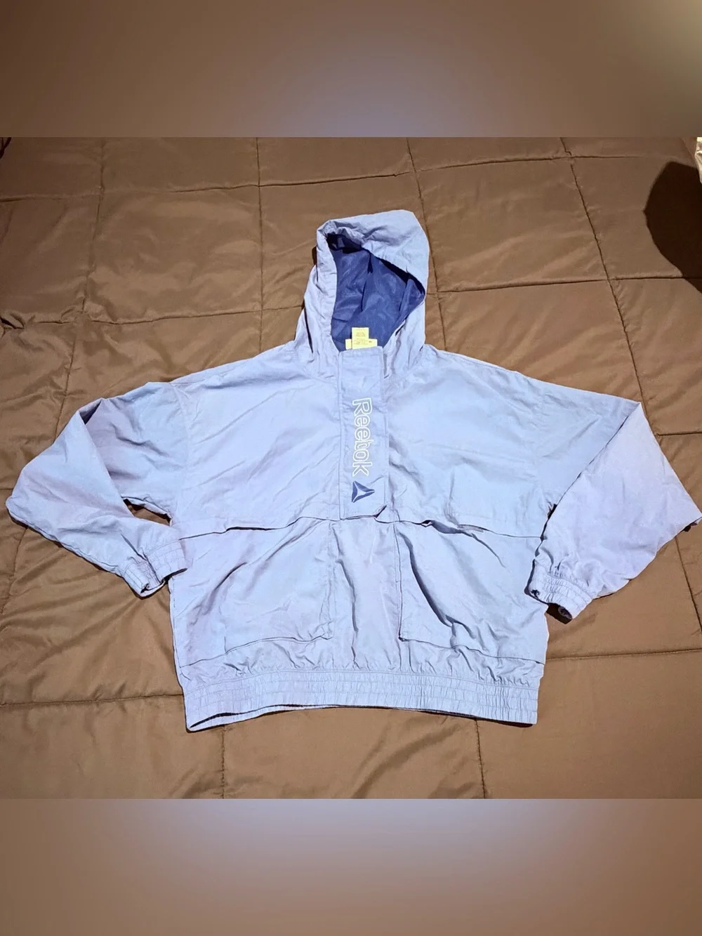 Reebok Lavender Hooded Kids Windbreaker Jacket